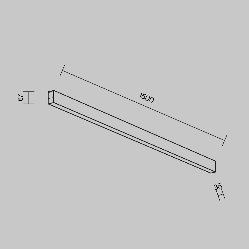 Линейный светильник Technical LL311045