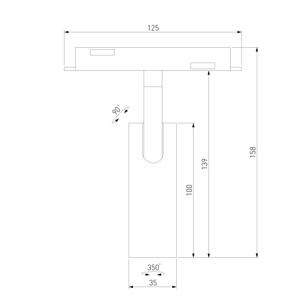 Умный трековый светильник 7W 2700-6500K Dim Cubo Slim Magnetic 85070/01