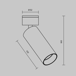 Потолочный светильник Technical C055CL-L12W4K-W-D-W