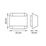 808620 Светильник настенный MURO 2х40W G9 ХРОМ/БЕЛЫЙ