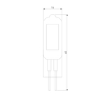 Светодиодная лампа G4 LED 5W 220V 4200K стекло BLG420