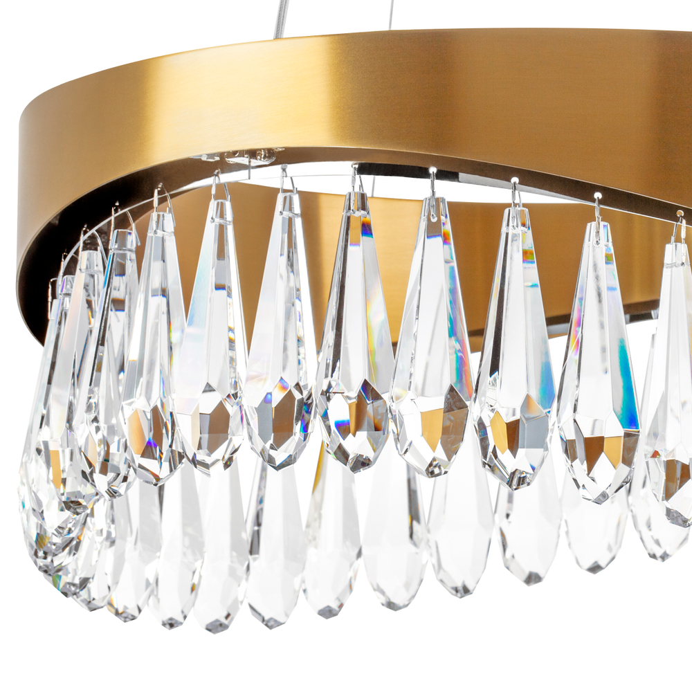 703143 Люстра HELIO 27W LED 1344LM ШАМПАНЬ 3500K