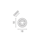 441850 Профиль круглый силиконовый PROFILED 50m/roll D18 д/LED ленты