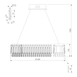 Люстра хрустальная светодиодная 101007 LED