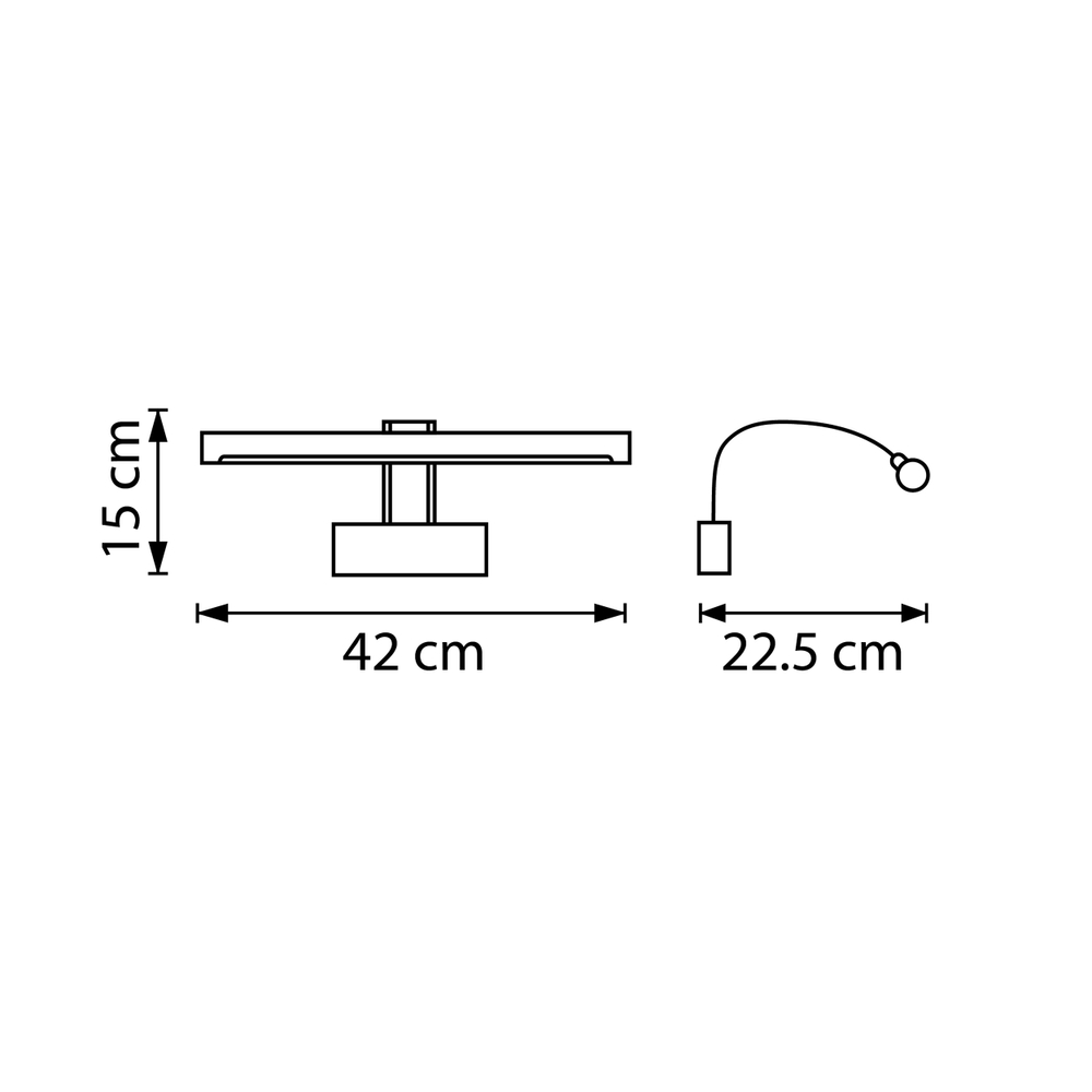 201151 Бра NOCE LED 9W 550LM ЛАТУНЬ 3000/4000/6000K