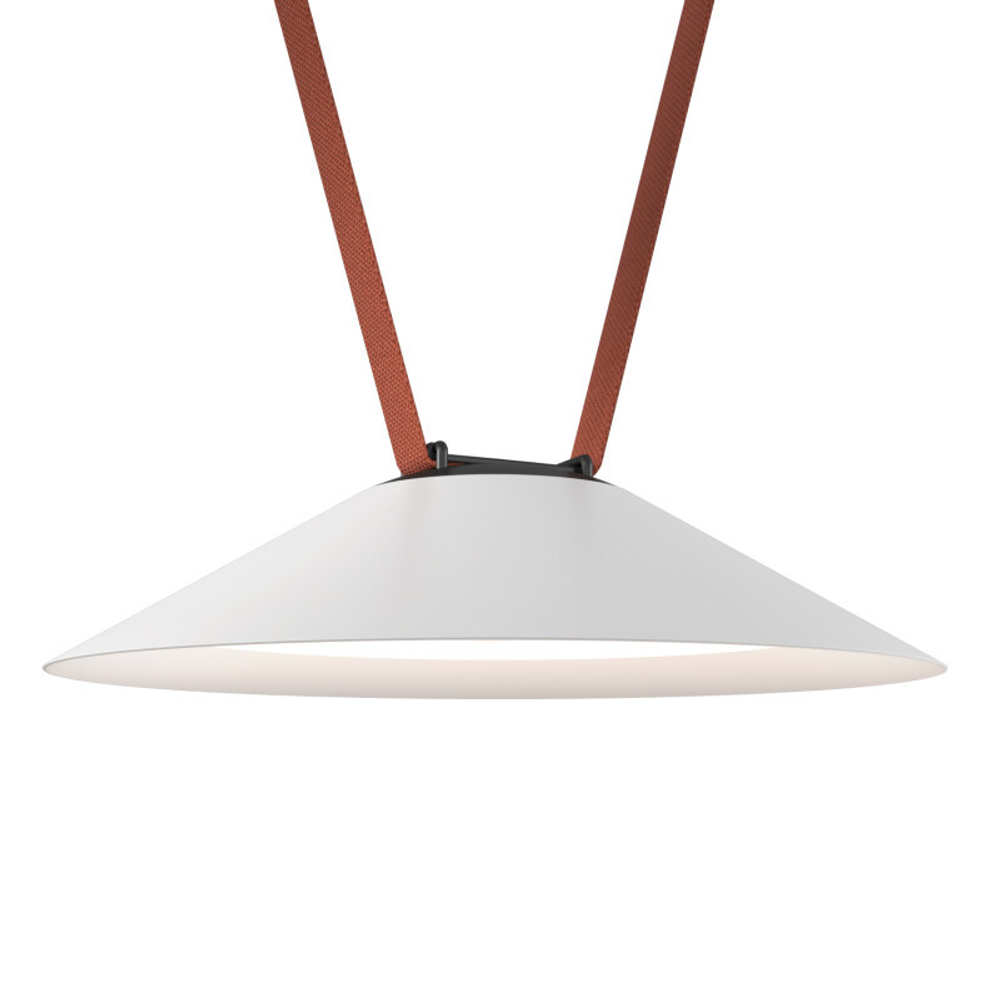 DK5664-WH+BK Cветильник для трека-ремня Belty Smart, серия Flow, со светодиодом, D300*H71мм, 48V DC, 20W, RA90, 120°, 2700-6500K, IP20, белый с черным, алюминий