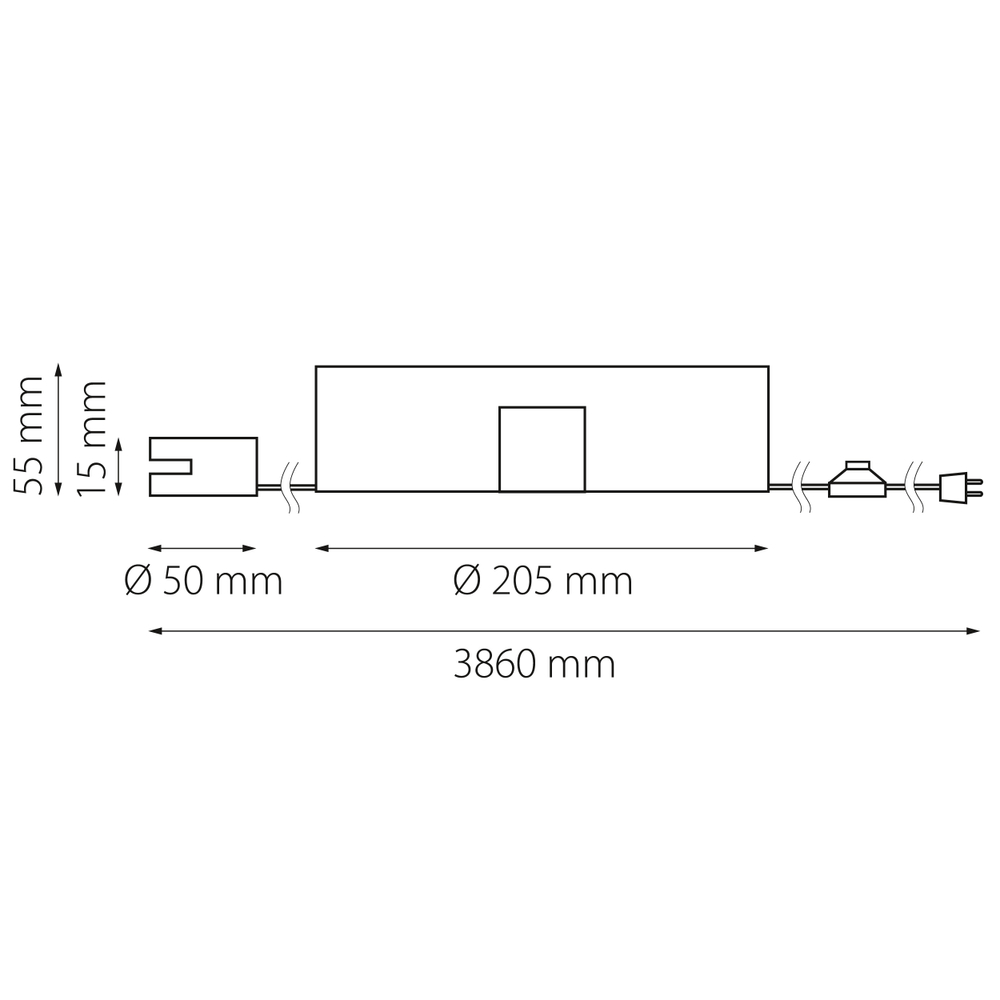 508157 Блок питания 48V (в розетку) 100W NOVE ЧЕРНЫЙ