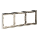 Рамка металлическая на 3 поста, S70 Metal (никель)