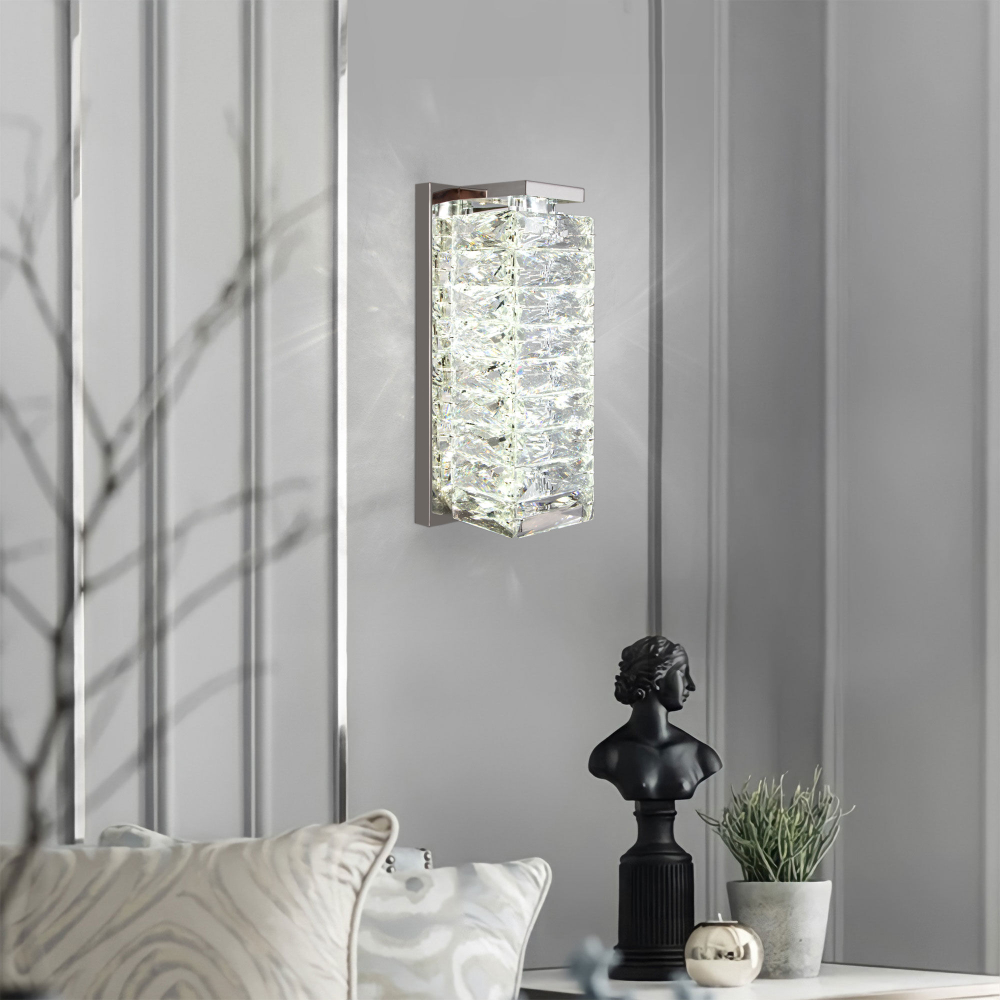 Настенный светильник с хрусталем 40259 LED хром