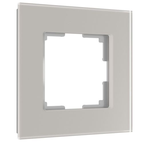 Купить Рамка из стекла на 1 пост Senso дымчатый soft-touch W0013117