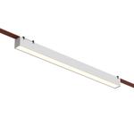 DK5577-WH Cветильник для трека-ремня Belty, серия Linear, со светодиодом, L642*W40*H45мм, 48V DC, 24W, RA90, 120°, 3000K, IP20, белый, алюминий