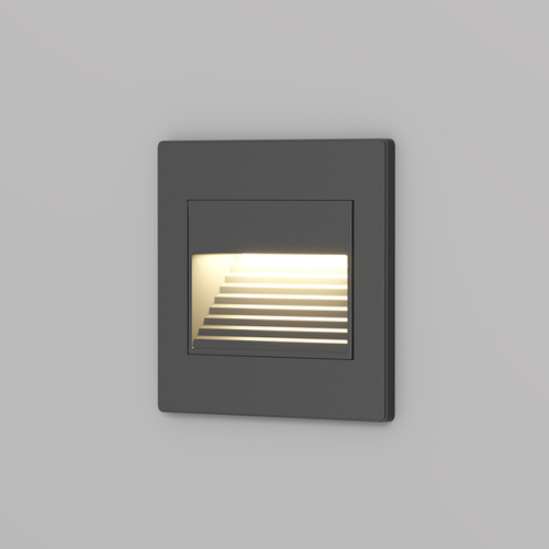 Купить DK3050-BK Светильник встраиваемый в стену, IP 20, LED 3000, 1 Вт, черный пластик