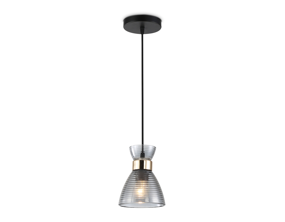 TR3406 BK/FGD/SM черный/золото/дымчатый E27 max 60W D135*1000