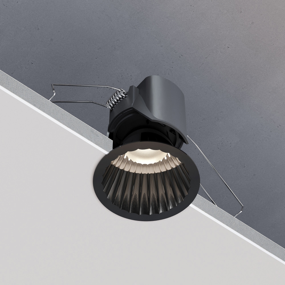 Светильник встраиваемый светодиодный Arco 12W 4000K черный жемчуг IP44 15274/LED