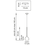 808117 Подвес FORMA 1х40W E14 ЧЕРНЫЙ