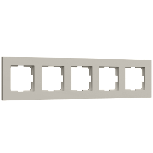 Купить W0052917/ Рамка на 5 постов Slab (дымчатый софт) W0052917