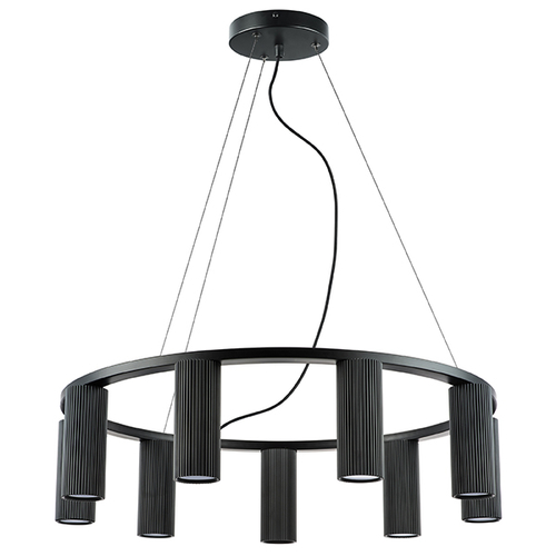 Купить 718097 Люстра ROMA 9х28W GU10 (led) ЧЕРНЫЙ