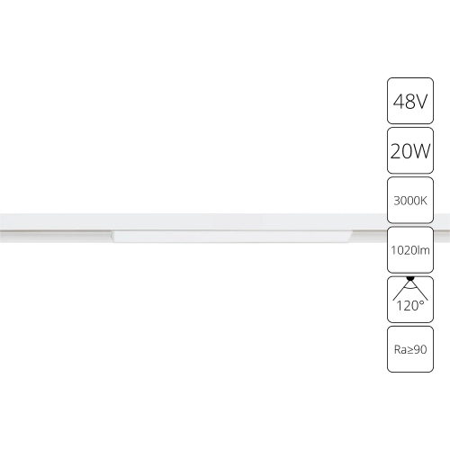Купить Магнитный трековый светильник Arte Lamp LINEA A4673PL-1WH
