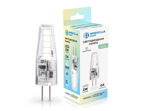 Купить 100144 LED G4 2W IC 4000K 12V