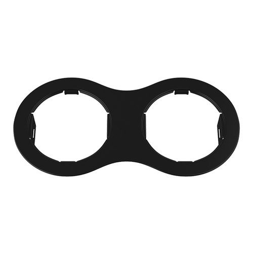 Купить 214627 Рамка DOMINO Double ROUND МR16 ЧЕРНЫЙ