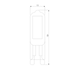 Светодиодная лампа G9 LED 3W 220V 3300K стекло BLG911