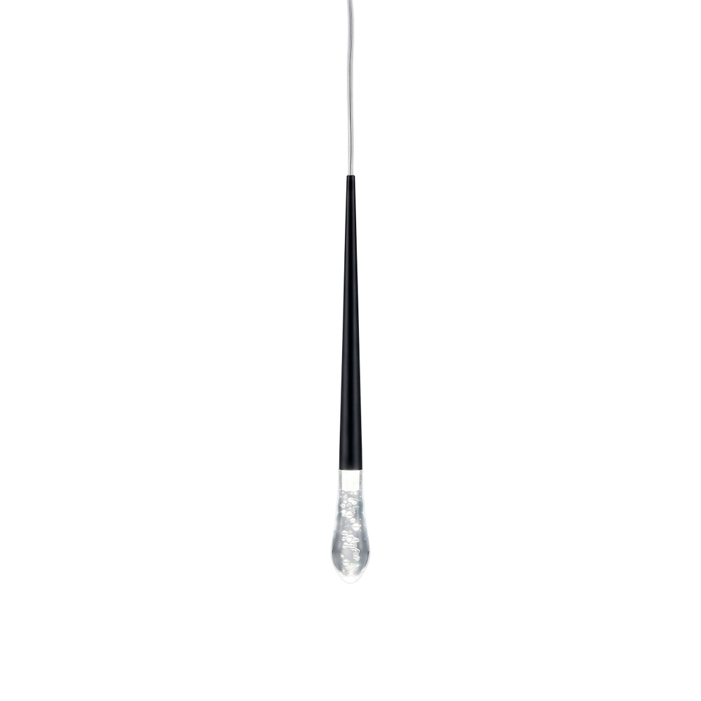 807007-4 Подвес PUNTO MINI с декоративной насадкой (капля) (807007+807000-4) LED 4W 282LM 24G ЧЕРНЫЙ 3CCT 3000/4000/6000K