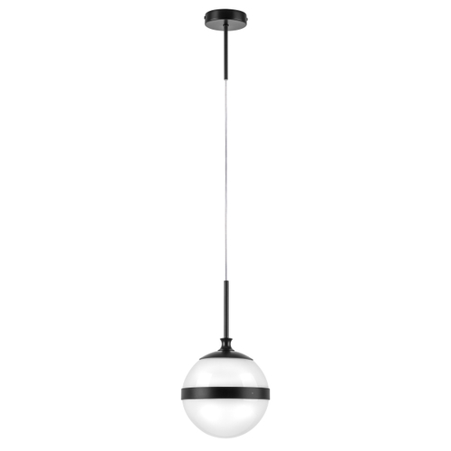 Купить 813117 Подвес GLOBO 1х40W E14 черный/белый