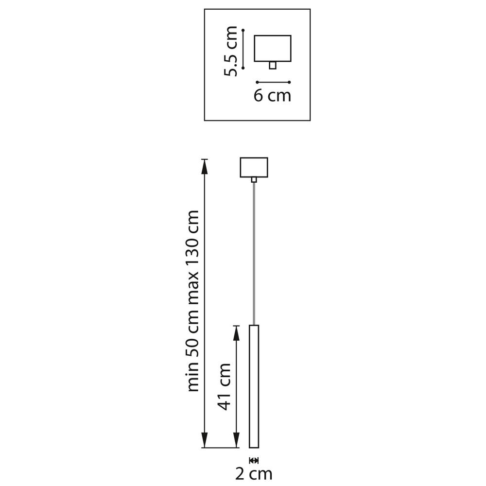 747233 Люстра TUBO LED 5W 300LM 25G ЗОЛОТО 3000K