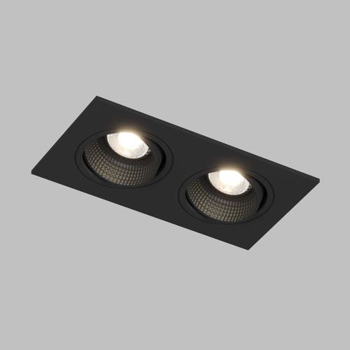 Купить DK3072-BK Встраиваемый светильник, IP 20, 10 Вт, GU5.3, LED, черный/черный, пластик