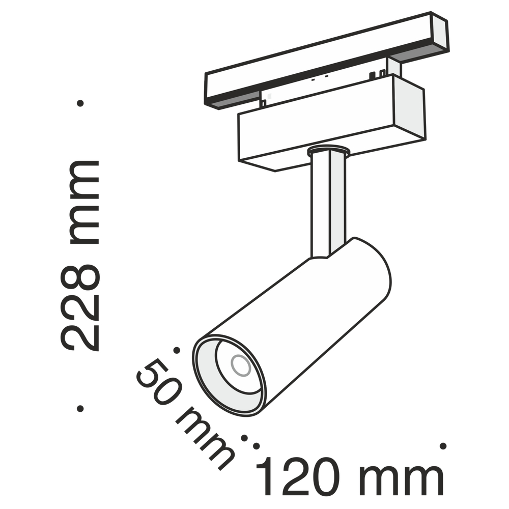 Трековый светильник Technical TR019-2-10W3K-B