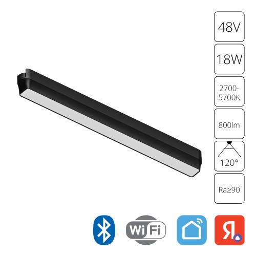Купить Магнитный трековый светильник Arte Lamp RAPID SMART A2968PL-1BK