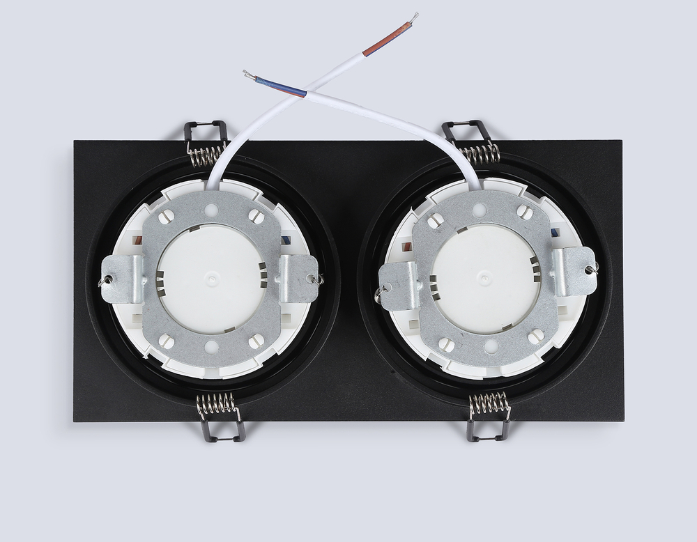TN6615/2 BK черный IP44 GX53/2 max 15W 215*110*24