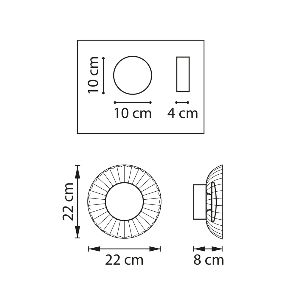 809015 Бра CELESTA LED 6W 300LM ХРОМ/ГОЛУБОЙ 3000K