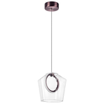 796110 Люстра CARAMELLO LED 6W 130LM КОФЕЙНЫЙ/ПРОЗРАЧНЫЙ 3000K