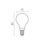 933812 Лампа энергосберегающая LED 220V G45 E14 6W=65W 560LM 360G 3000K 15000H