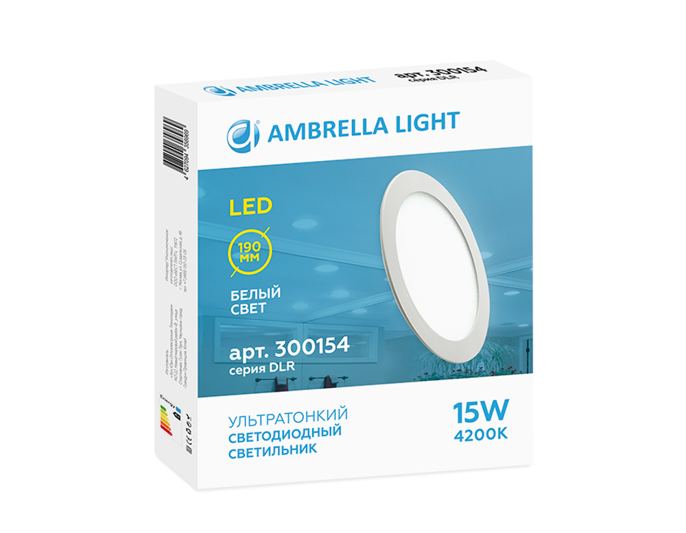 DLR 15W 4200K 185-250V (150W) (D190mm/A170mm)
