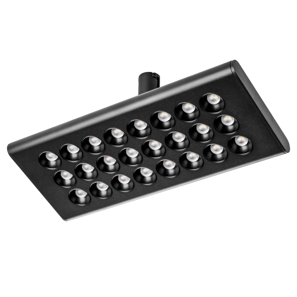 267637 Светильник 48V д/1-фазн трека DUE LED 24W 1500LM 90G ЧЕРНЫЙ 3000K IP20