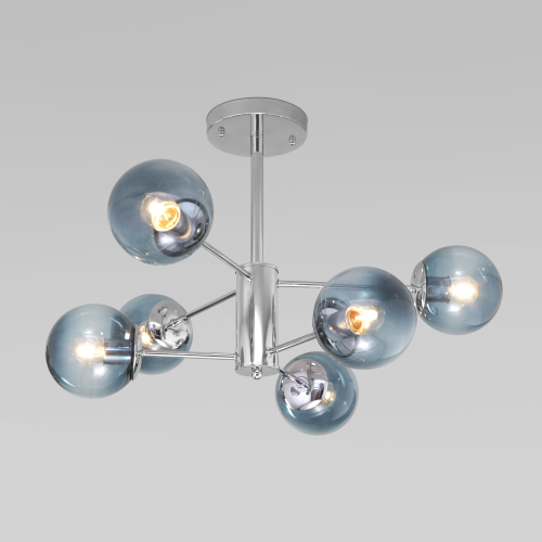 Купить Потолочная люстра со стеклянными плафонами 30166/6 хром