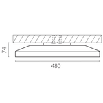 225751 Светильник ARCO ECO CYL LED 48W 3700LM БЕЛЫЙ 3000/4000/6500K