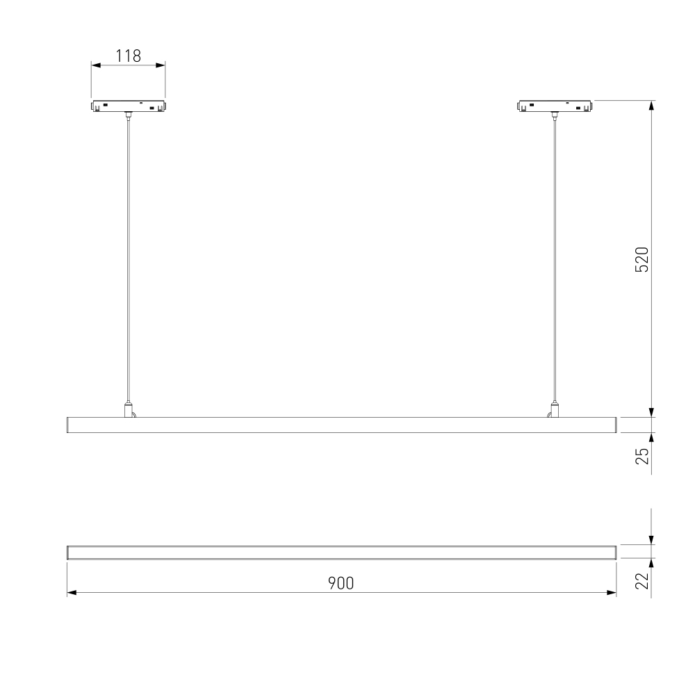 Slim Magnetic Трековый светильник 30W 4000K Milo чёрный 85105/01 85105/01