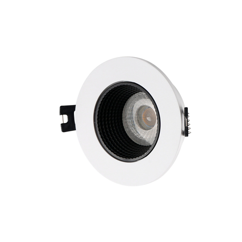 Купить DK3061-WH+BK Встраиваемый светильник, IP 20, 10 Вт, GU5.3, LED, белый/черный, пластик