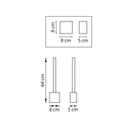 739613 Бра PALLA 20W LED 731LM ЗОЛОТО 3000-6000K